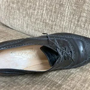 Ferragamo Black Wingtips Mens 9B Salvatore Ferragamo | Shoes | Ferragamo Black Wingtips Mens  main image 2